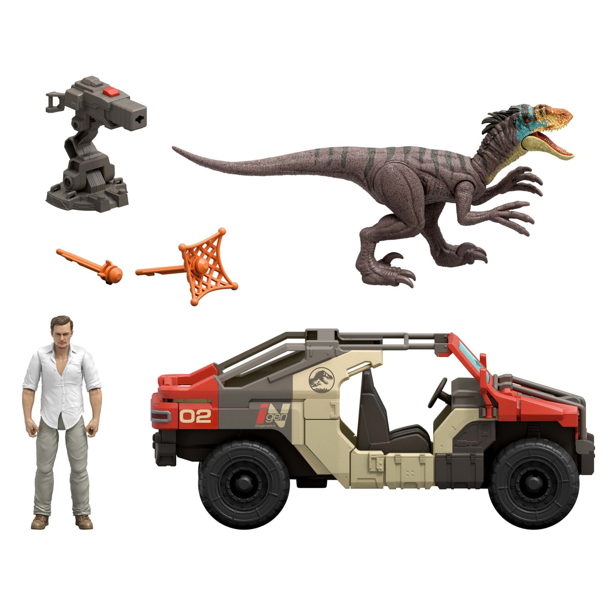 Jurassic World: Renaissance-Coffret Véhicule Combat