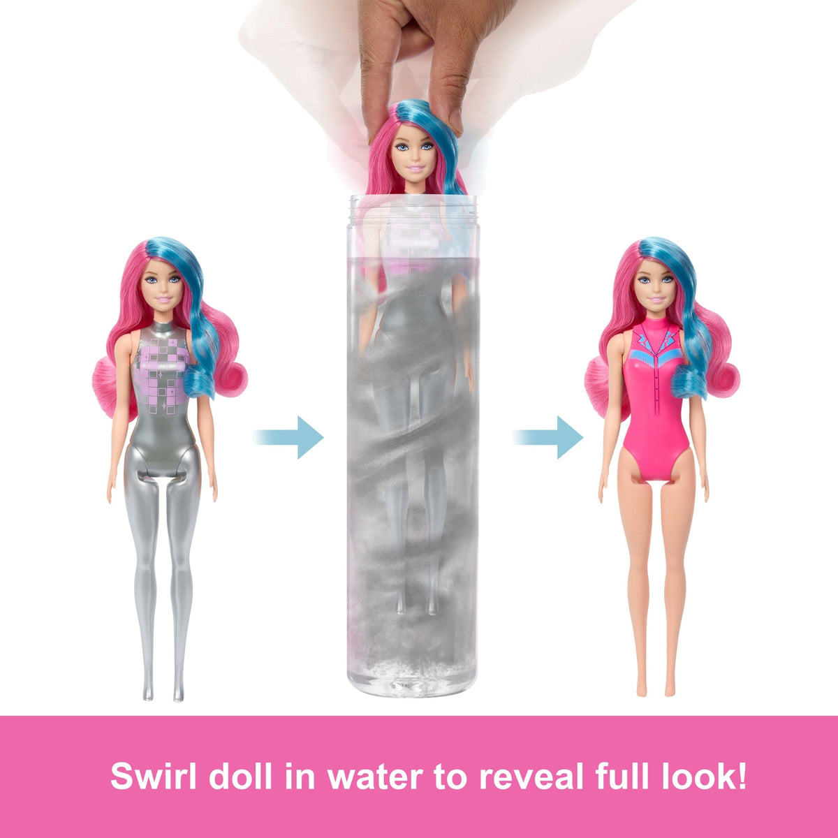 Barbie Color Reveal Disco Star Series Fashion Doll & Accessories With 6 Surprises