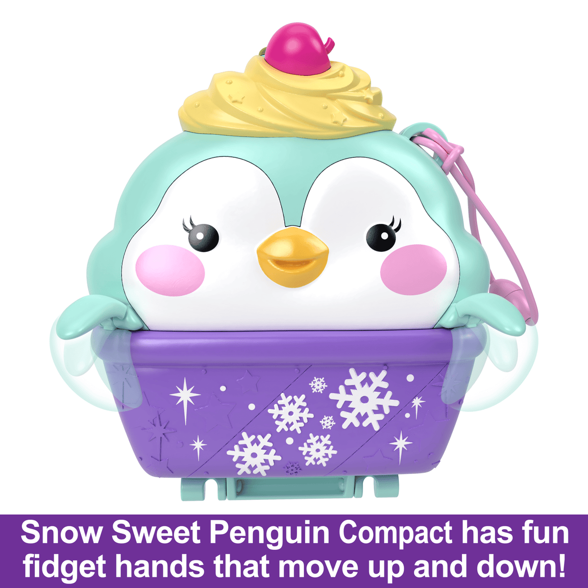 Polly Pocket Dolls And Playset, Travel Toys, Snow Sweet Penguin Compact