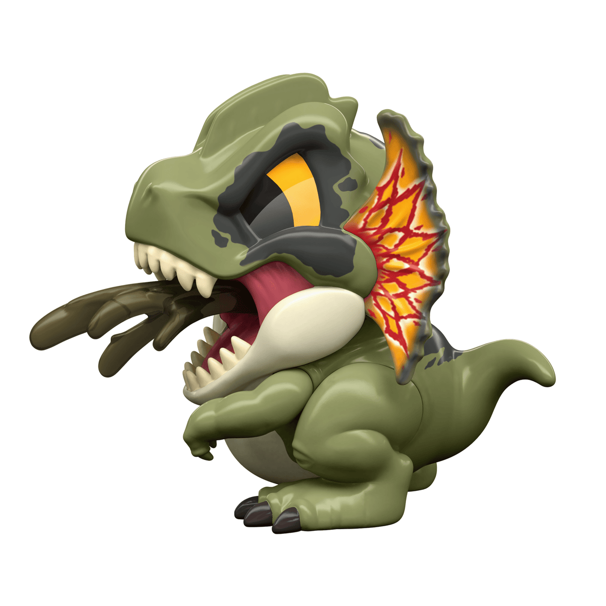 Jurassic World Bite Club Dilophosaurus Collectible Dinosaur Figure & Movie Toy Accessory